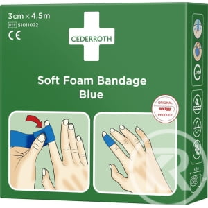 Soft Foam Bandage Blå 3cmx4,5m Cederroth