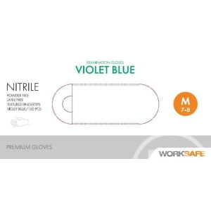 Nitrilhandske Worksafe PF Engångs Blålila XS 150st