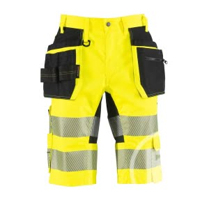 Hantverksshorts Stretch Klass 1 Varselgul/svart C44-C62 Worksafe