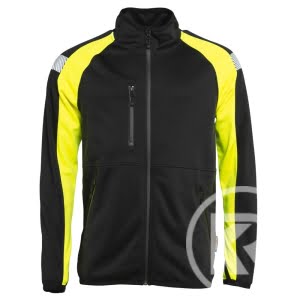 Sweatshirt Jacka Svart/Varselgul XS-3XL Worksafe