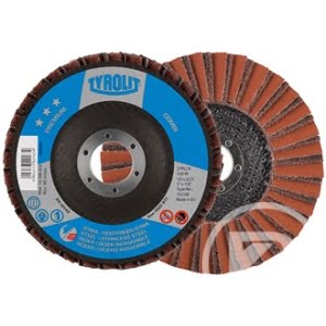 TYROLIT lamellrondell COMBI 2IN1 125x22,23 vinkelböjd 120 stål/rostfr.stål